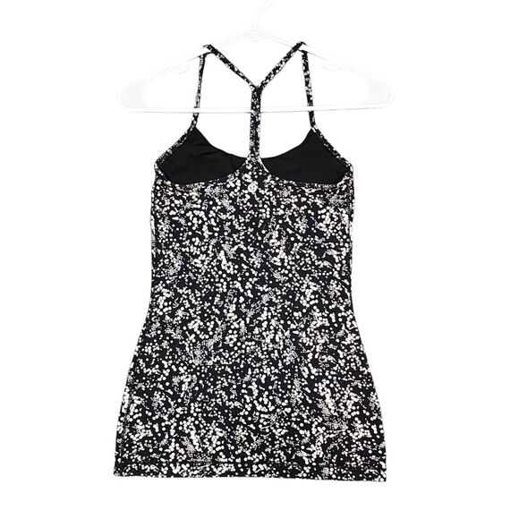 Lululemon Power Pose Tank Light Support For A/B Cup Chirasu Black White Size 2 - Picture 2 of 10